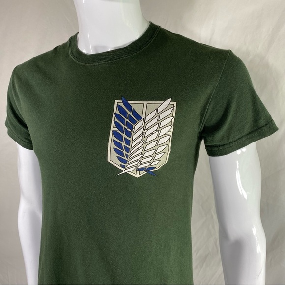 Attack on Titan Scout Regiment Men’s Crew Neck Tee - Picture 2 of 6